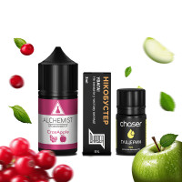 НАБІР ДЛЯ САМОЗАМІСУ ALCHEMIST 30 МЛ 50 МГ CRANAPPLE ЗІ СМАКОМ ЖУРАВЛИНИ ТА  ЯБЛУКА