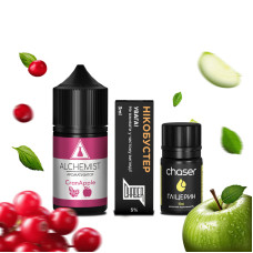 НАБІР ДЛЯ САМОЗАМІСУ ALCHEMIST 30 МЛ 50 МГ CRANAPPLE ЗІ СМАКОМ ЖУРАВЛИНИ ТА  ЯБЛУКА