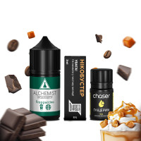 НАБОР ДЛЯ САМОЗАМЕСА ALCHEMIST 30 МЛ 50 МГ FRAPPUCCINO СО ВКУСОМ ФРАПУЧИНО