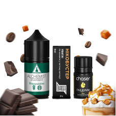 НАБІР ДЛЯ САМОЗАМІСУ ALCHEMIST 30 МЛ 50 МГ FRAPPUCCINO ЗІ СМАКОМ ФРАПУЧІНО