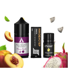 НАБІР ДЛЯ САМОЗАМІСУ ALCHEMIST 30 МЛ 50 МГ PITAYA PEACH ЗІ СМАКОМ ПІТАЇ ТА ПЕРСИКА