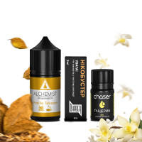 НАБОР ДЛЯ САМОЗАМЕСА ALCHEMIST 30 МЛ 50 МГ VANILLA TOBACCO СО ВКУСОМ ВАНИЛИ И ТАБАКА