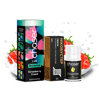 Набір для самозамісу Chaser LUX 30 мл "Strawberry Cream" зі смаком полуничний крем