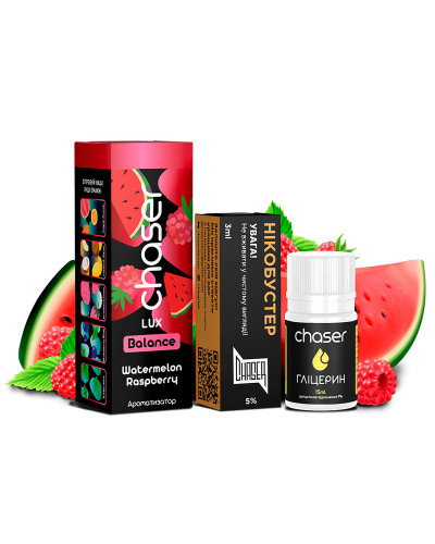 Набір для самозамісу Chaser LUX 30 мл "Watermelon Raspberry" зі смаком кавун малина