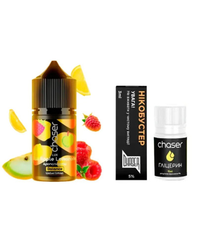 Набір для самозамісу Chaser LUX 30 мл "Raz Apple Lemonade" зі смаком ягідно яблучного лимонаду