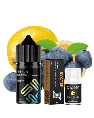 Набір для самозамісу Chaser Special Berry 30 мл 50 мг Blueberry lemon (чорниця лимон)