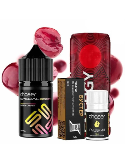Набір для самозамісу Chaser Special Berry 30 мл 50 мг Energy cherry (eнергетик вишня)