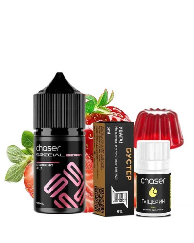 Набор для самозамеса Chaser Special Berry 30 мл 50 мг Strawberry jelly (клубничное желе)