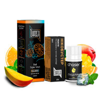НАБОР ДЛЯ САМОЗАМЕСА CHASER BLACK 30 МЛ "BALI TRIPLE SHOT" СО ВКУСОМ МАНГО АПЕЛЬСИН ТРОЙНОЙ ХОЛОД