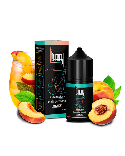 НАБОР ДЛЯ САМОЗАМЕСА CHASER BLACK 30 МЛ "PEACH LEMONADE" СО ВКУСОМ ПЕРСИКОВОГО ЛИМОНАДА