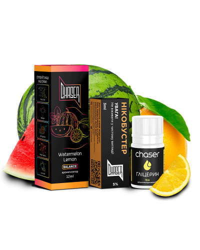 НАБОР ДЛЯ САМОЗАМЕСА CHASER BLACK 30 МЛ "WATERMELON LEMON" СО ВКУСОМ АРБУЗА И ЛИМОНА