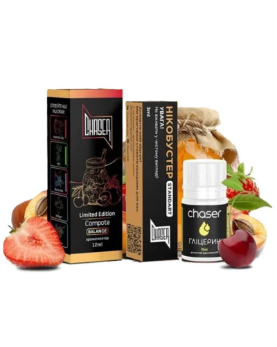 НАБОР ДЛЯ САМОЗАМЕСА CHASER BLACK 30 мл "Compote" арбикос вишня земляника