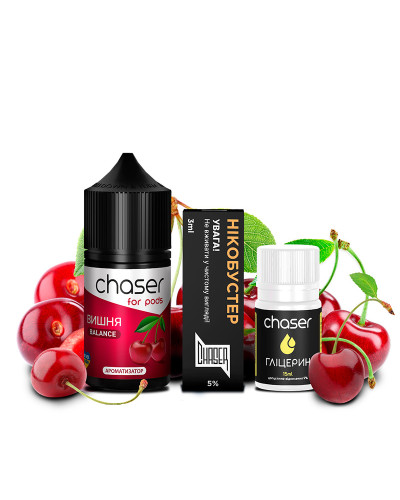 Набір для самозамісу CHASER FOR PODS 30 мл зі смаком вишня
