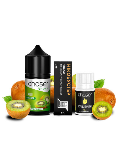 НАБОР ДЛЯ САМОЗАМЕСА CHASER FOR PODS 30 МЛ СО ВКУСОМ КИВИ