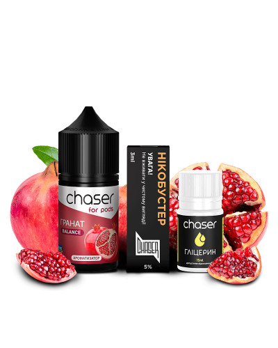 НАБІР ДЛЯ САМОЗАМІСУ CHASER FOR PODS 30 МЛ ЗІ СМАКОМ ГРАНАТА