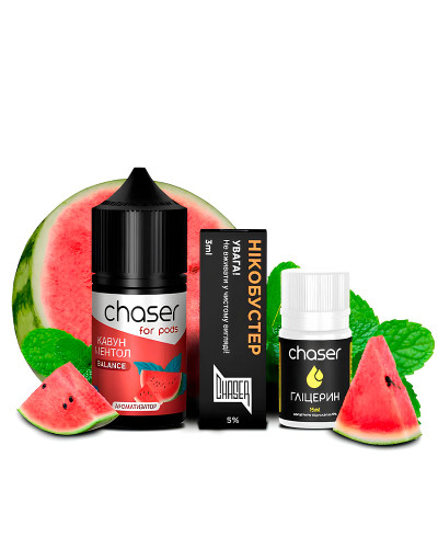 Набір для самозамісу CHASER FOR PODS 30 мл зі смаком кавун ментол