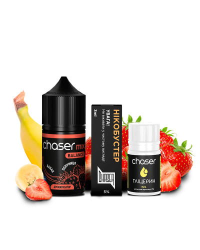 Набір для самозамісу CHASER Mix 30 мл зі смаком Полуниця банан