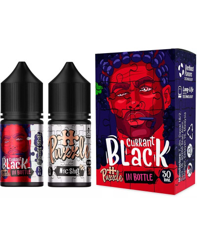 Набор для самозамеса In Bottle Salt Puzzle 30 мл 50 мг "BLACK CURRANT" со вкусом смородины