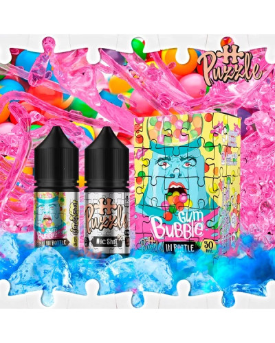 Набор для самозамеса In Bottle Salt Puzzle 30 мл 50 мг "BUBBLE GUM" со вкусом жвачки