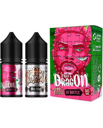 Набор для самозамеса In Bottle Salt Puzzle 30 мл 50 мг "DRAGON FRUIT" со вкусом драгонфрутк