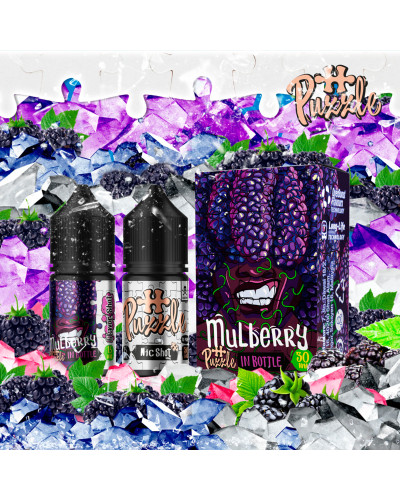 Набір для самозамісу In Bottle Salt Puzzle 30 мл 50 мг "Mulberry" зі смаком шовковиця лід