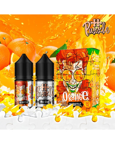 Набір для самозамісу In Bottle Salt Puzzle 30 мл 50 мг "ORANGE" зі смаком апельсину