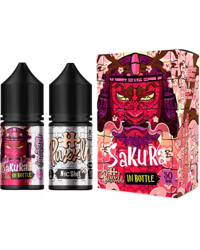 Набір для самозамісу In Bottle Salt Puzzle 30 мл 50 мг "Sakura" зі смаком манго персик ананас
