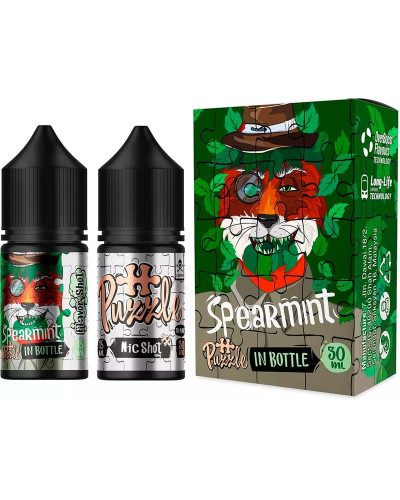 Набір для самозамісу In Bottle Salt Puzzle 30 мл 50 мг "SPEARMINT" зі смаком м'яти