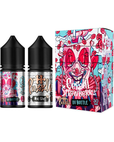 Набір для самозамісу In Bottle Salt Puzzle 30 мл 50 мг "STRAWBERRY CEREAL" зі смаком полуниці пластівці