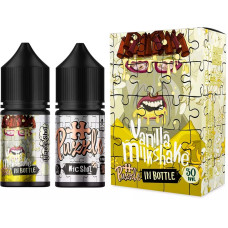 Набор для самозамеса In Bottle Salt Puzzle 30 мл 50 мг "VANILLA MILKSHAKE" со вкусом молочного коктейля