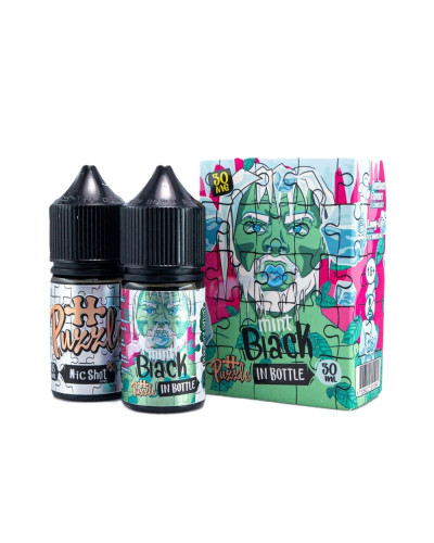 Набор для самозамеса In Bottle Salt Puzzle 30 мл 50 мг "Mint Black" холодная мята