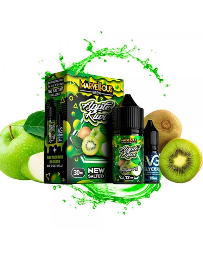 НАБОР ДЛЯ САМОЗАМЕСА MARVELOUS 30 МЛ 50 МГ APPLE KIWI СО ВКУСОМ ЯБЛОКА И КИВИ