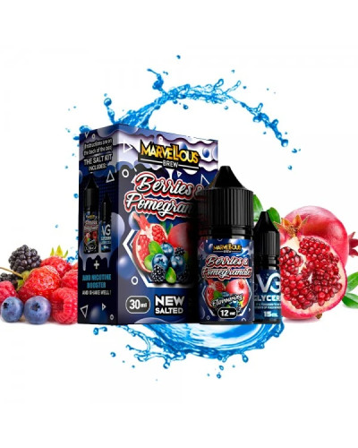 НАБІР ДЛЯ САМОЗАМІСУ MARVELOUS 30 МЛ 50 МГ BERRIES POMEGRANATE ЗІ СМАКОМ ГРАНАТУ ТА ЯГІД