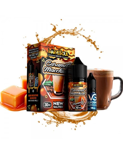 НАБІР ДЛЯ САМОЗАМІСУ MARVELOUS 30 МЛ 50 МГ CARAMEL MACCHIATO ЗІ СМАКОМ КАРАМЕЛІ ТА КАВИ