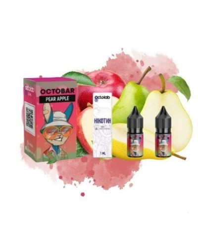 НАБІР ДЛЯ САМОЗАМІСУ OCTOBAR NFT 10 МЛ 50 МГ PEAR APPLE ЗІ СМАКОМ ЯБЛУКА ТА ГРУШИ