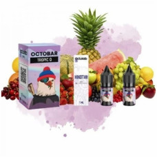 НАБОР ДЛЯ САМОЗАМЕСА OCTOBAR NFT 10 МЛ 50 МГ TROPIC Q СО ВКУСОМ ТРОПИЧЕСКОГО МИКСА С ХОЛОДКОМ
