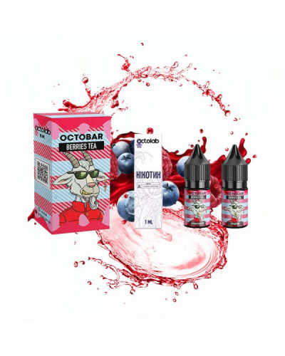 Набор для самозамеса OCTOBAR NFT 10 мл 50 мг "Berries Tea" со вкусом ягодного чая