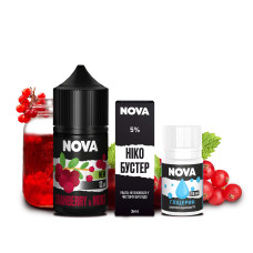 НАБІР ДЛЯ САМОЗАМІСУ NOVA 30 МЛ 50 МГ CRANBERRY MORS ЗІ СМАКОМ ЖУРАВЛИНОГО МОРСУ