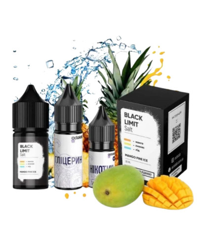 Набір для самозамісу Octobar Black Limit 30 мл 50 мг Mango Pine Ice (манго ананас лід)