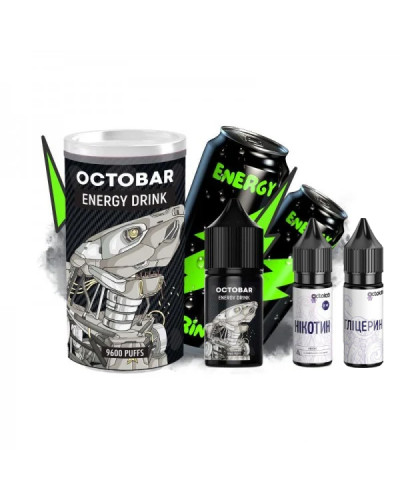 НАБОР ДЛЯ САМОЗАМЕСА OCTOBAR NFT 30 МЛ 50 МГ ENERGY DRINK СО ВКУСОМ ЭНЕРГЕТИКА