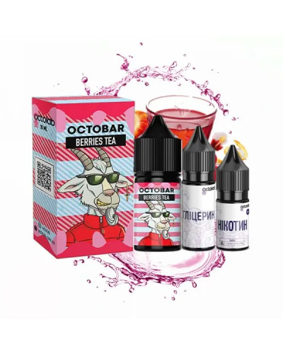 Набір для самозамісу OCTOBAR NFT 30 мл 50 мг "Berries Tea" зі смаком ягідного чаю