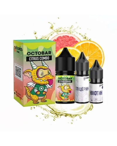 Набір для самозамісу OCTOBAR NFT 30 мл 50 мг "Citrus Combo" зі смаком лимон лайм