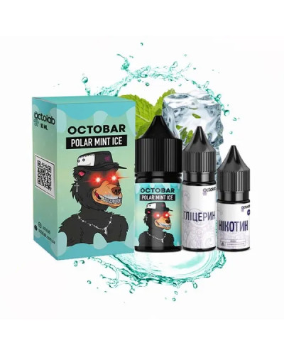 Набір для самозамісу OCTOBAR NFT 30 мл 50 мг "Polar Mint Ice" зі смаком м'яти