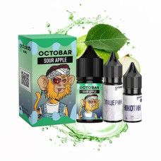 Набір для самозамісу OCTOBAR NFT 30 мл 50 мг "Sour Apple" зі смаком кислого яблука