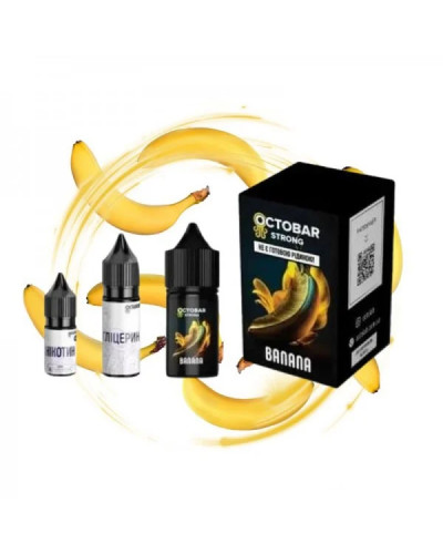 НАБІР ДЛЯ САМОЗАМІСУ OCTOBAR STRONG 30 МЛ 50 МГ BANANA ЗІ СМАКОМ БАНАНА