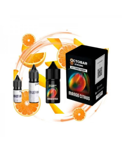 НАБІР ДЛЯ САМОЗАМІСУ OCTOBAR STRONG 30 МЛ 50 МГ MANGO CITRUS ЗІ СМАКОМ МАНГО ТА ЦИТРУСІВ