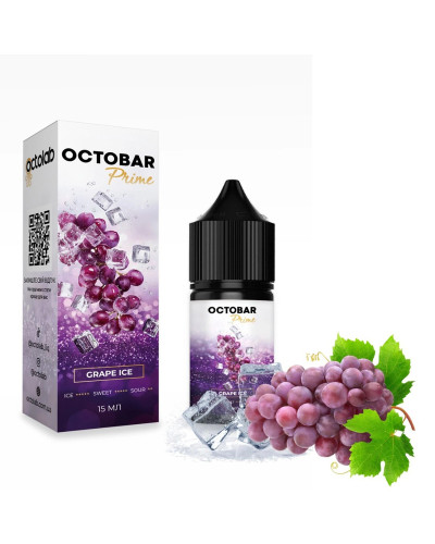 Набір для самозамісу Octobar Prime 30 мл 50 мг "Grape Ice" зі смаком виноград лід