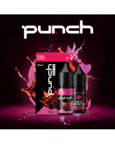 Набір для самозамісу Punch 30 мл "Pink Juice" зі смаком полуниця малина грейпфрут