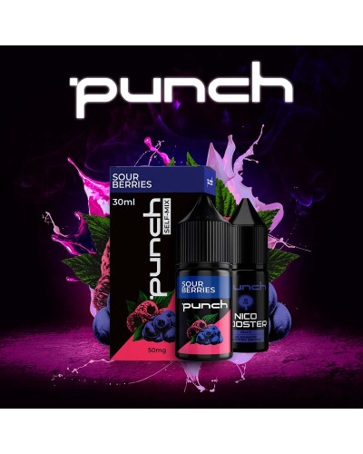 Набір для самозамісу Punch 30 мл "Sour Berries" зі смаком малина чорниця