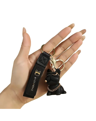 Брелок для ключей Cartoon Bulldog (Black)